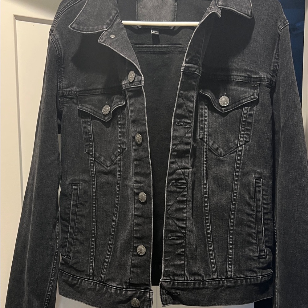 American Eagle Outfitters Black Jean Jacket